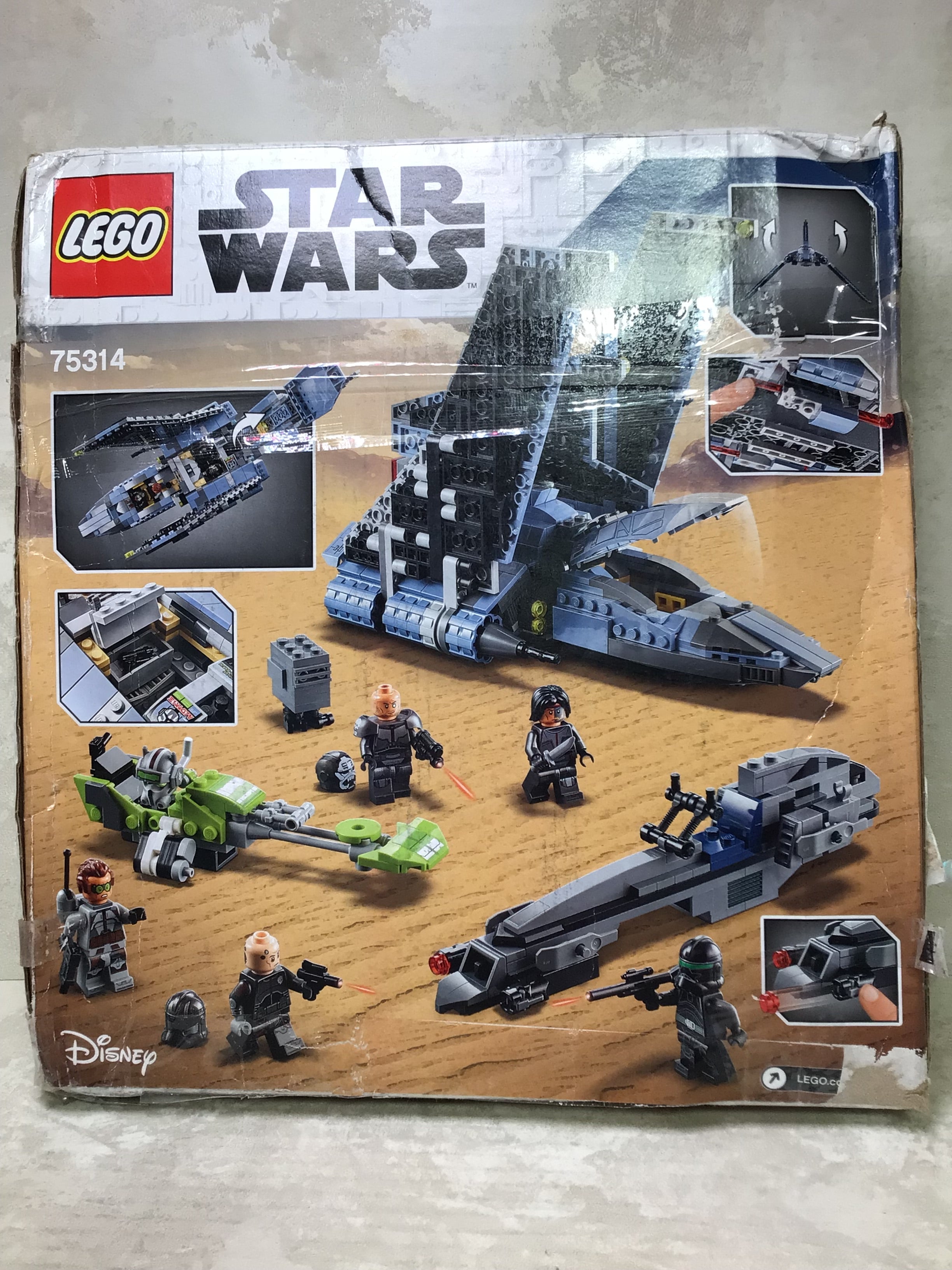 LEGO Star Wars The Bad Batch Attack Shuttle 75314 Awesome Toy with 2 Speeders (7682380398830)